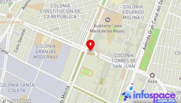 mapa de San Juan de Aragón Estación de autobuses en Ciudad de México