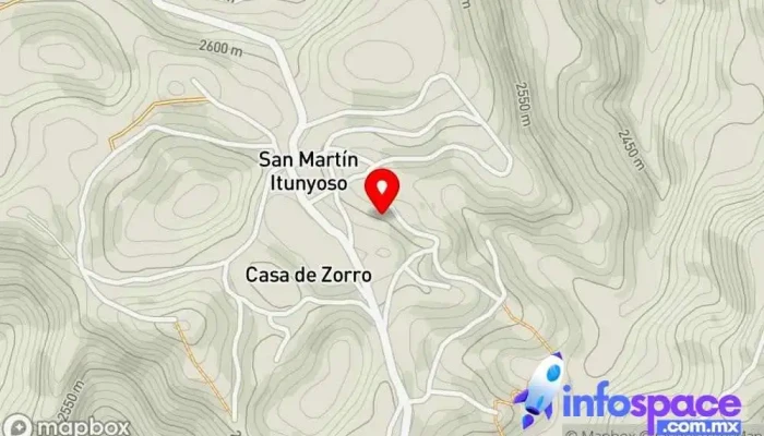 mapa de San Martín Itunyoso  en Oaxaca