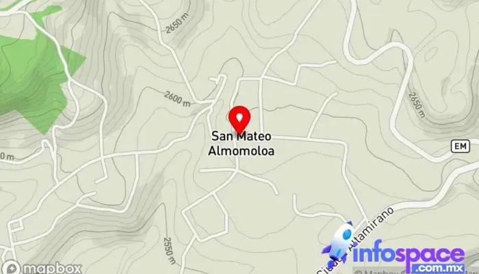 mapa de San Mateo Almomoloa  en San Mateo Almomoloa