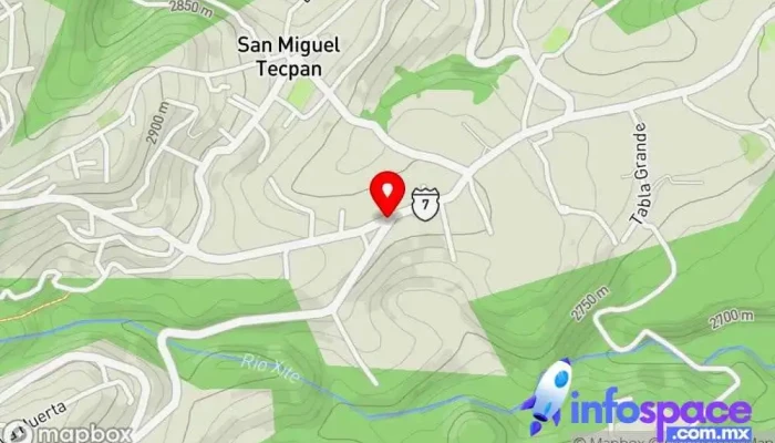 mapa de San Miguel Tecpan Bus stop en Espíritu Santo