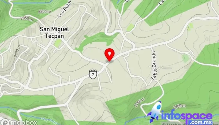 mapa de San Miguel Tecpan Bus stop en Espíritu Santo