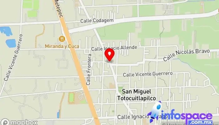 mapa de San Miguel totocuitlapilco Oficina de la Administración en Metepec