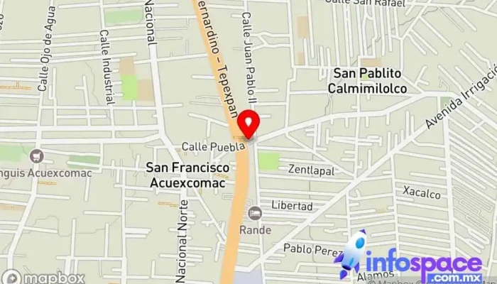 mapa de San Salvador Atenco Bus stop en San Salvador Atenco