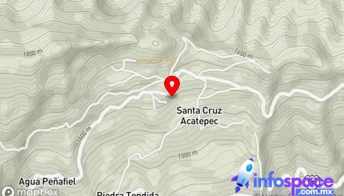 mapa de Santa Cruz Acatepec  en Santa Cruz Acatepec