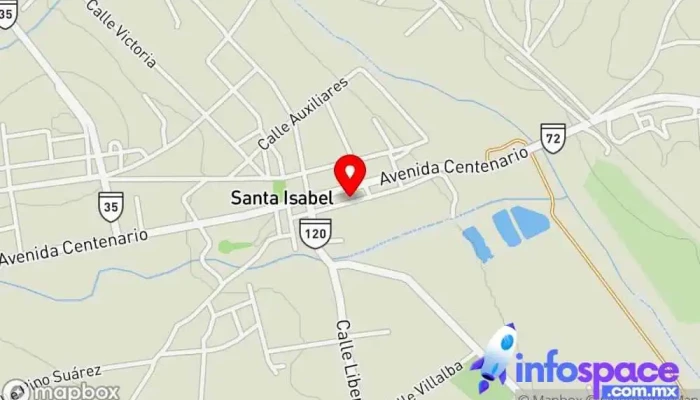 mapa de Santa Isabel  en Santa Isabel