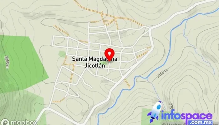 mapa de Santa Magdalena Jicotlán  en Santa Magdalena Jicotlán
