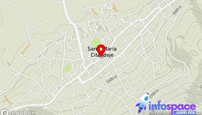 mapa de Santa María Citendeje  en Santa María Citendeje