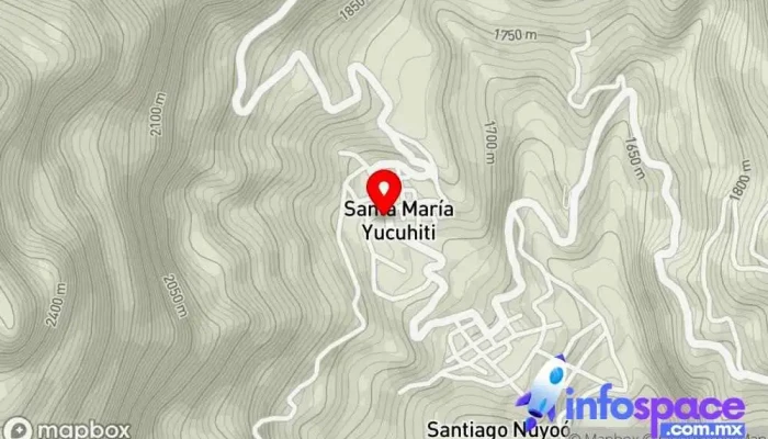 mapa de Santa María Yucuhiti  en Santa María Yucuhiti