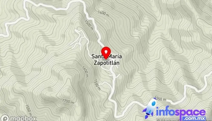 mapa de Santa María Zapotitlán Ayuntamiento de la localidad en Santa María Zapotitlán