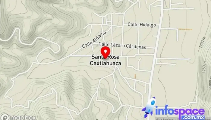 mapa de Santa Rosa Caxtlahuaca  en Santa Rosa Caxtlahuaca