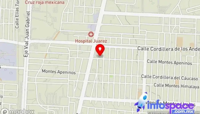 mapa de Santiago Expréss Cd. Juarez Empresa de autobuses en Juárez