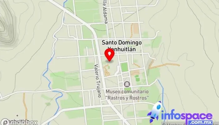 mapa de Santo Domingo Yanhuitlán  en Oaxaca