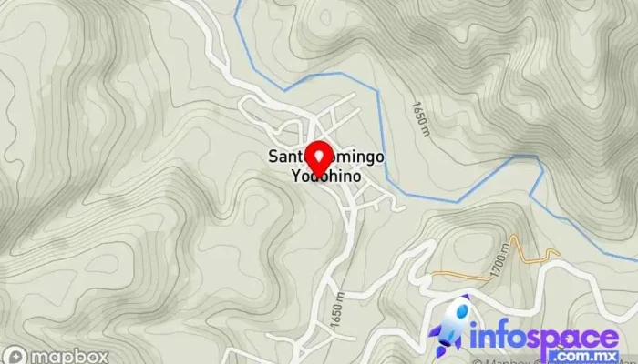 mapa de Santo Domingo Yodohino  en Santo Domingo Yodohino
