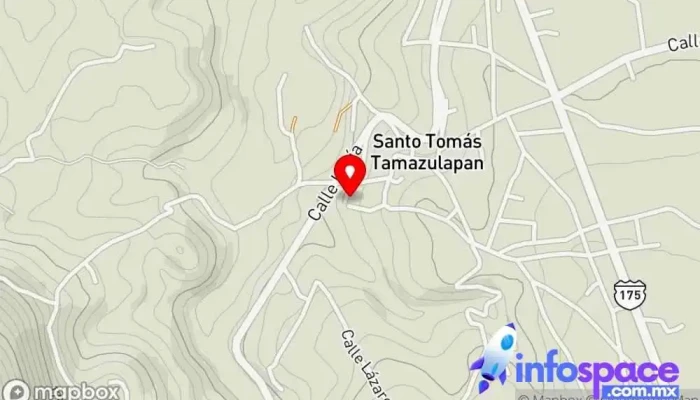 mapa de Santo Tomás Tamazulapan  en Santo Tomás Tamazulapan