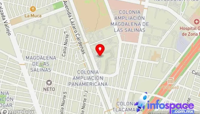 mapa de Senda Agencia expendedora de billetes de autobús, Empresa de autobuses, Servicio de envíos, Servicio de transporte en Gustavo A. Madero, Ciudad de México