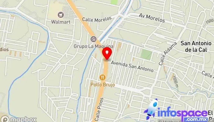 mapa de Símbolos Patrios - San Antonio Bus stop en San Antonio de la Cal