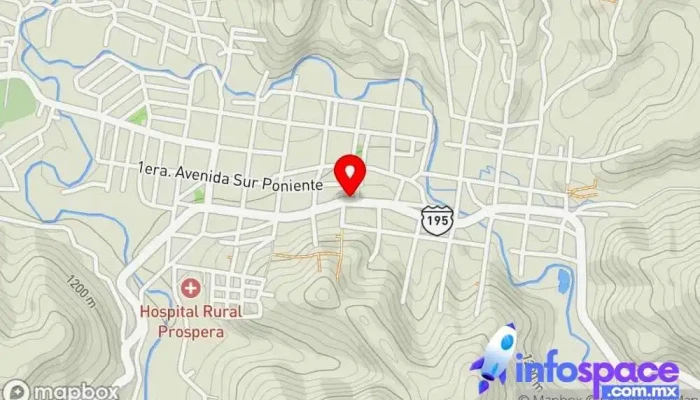mapa de Soc. Coop. Jicara De Grillos, Chichonal, 2 Rios Bochil - Tuxtla Servicio de transporte en Bochil