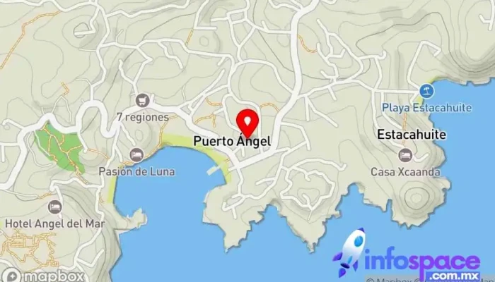 mapa de Super el Angel Tienda de alimentación en Puerto Ángel