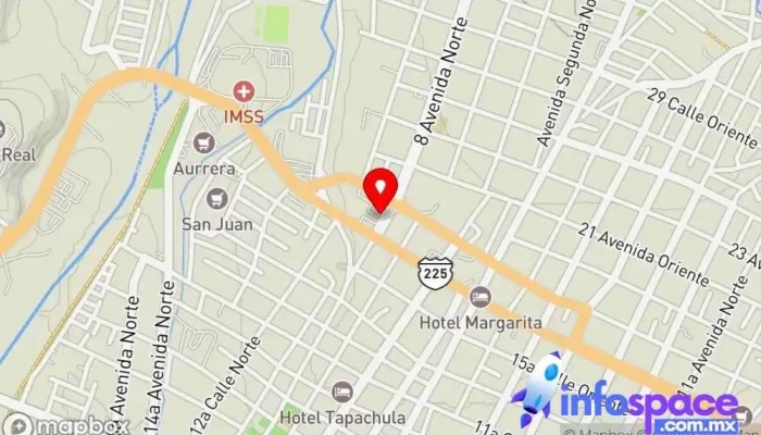 mapa de Taller de Autobuses ADO Servicio de transporte en Tapachula de Córdova y Ordóñez