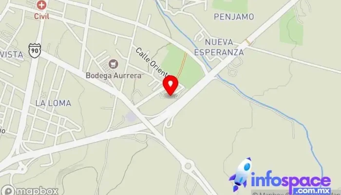 mapa de TAP. Terminal de Autobuses de Penjamo. Empresa de autobuses en Pénjamo