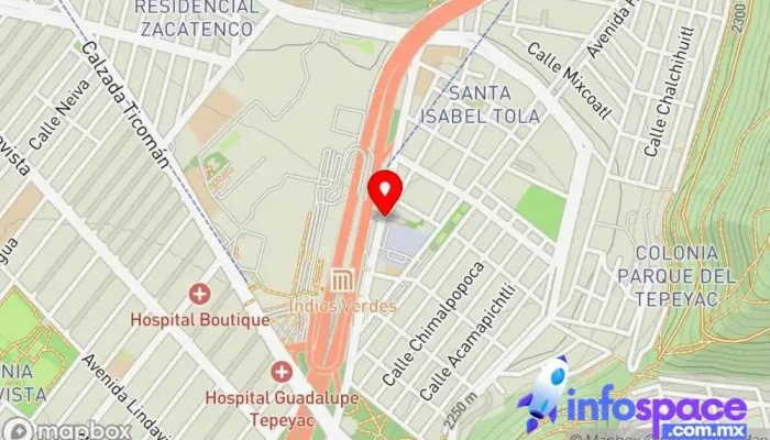 mapa de Taquilla Autotransportes San Pedro Santa Clara Servicio de transporte en Gustavo A. Madero, Ciudad de México