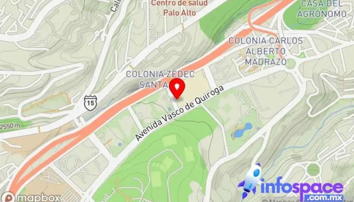 mapa de Taquilla Caminante Santa FE Servicio de transporte en Álvaro Obregón, Ciudad de México