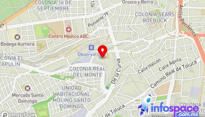 mapa de Taxi seguro terminal observatorio Servicio de transporte en Miguel Hidalgo, Ciudad de México