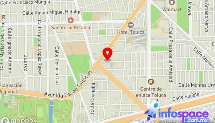 mapa de TAXIS de Toluca a Villa Guerrero Edo. Mex. Parada de taxis en Toluca de Lerdo