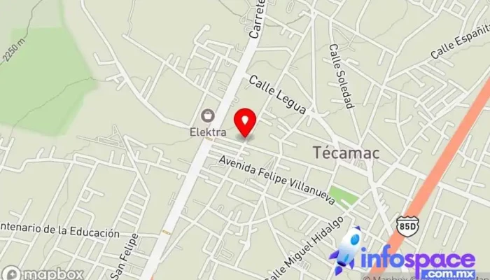 mapa de Tecámac Bus stop en Tecámac de Felipe Villanueva