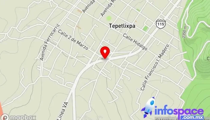 mapa de Tepetlixpa Bus stop en Tepetlixpa