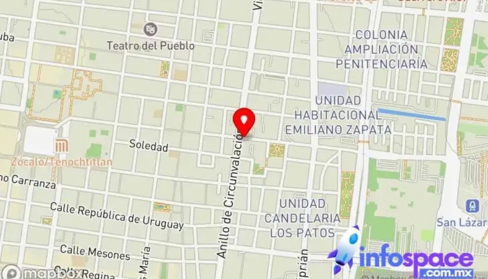 mapa de Terminal Antas Tla Servicio de transporte en Venustiano Carranza, Ciudad de México
