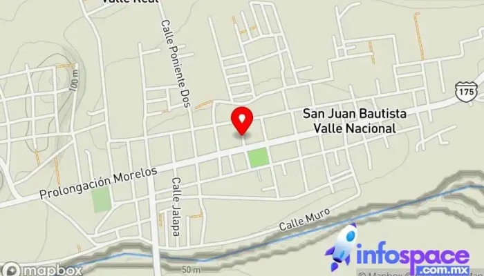 mapa de Terminal AU-ADO Valle Nacional, Oax. Empresa de autobuses en San Juan Bautista Valle Nacional