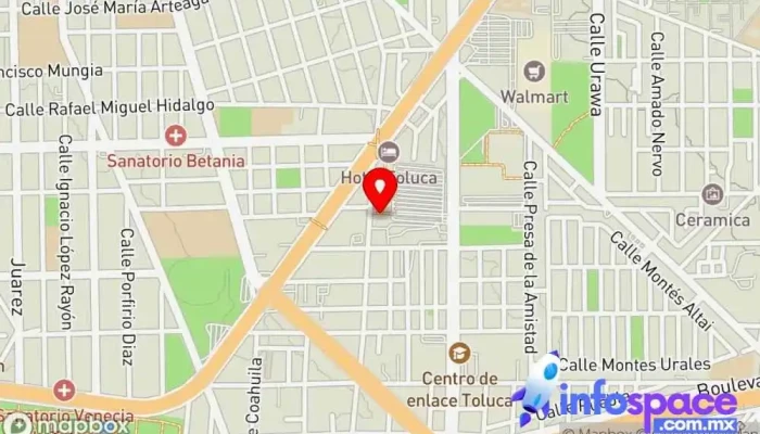 mapa de Terminal autobús Servicio de transporte en Toluca de Lerdo