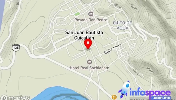 mapa de TERMINAL AUTOBUSES AU Agencia de viajes en San Juan Bautista Cuicatlán