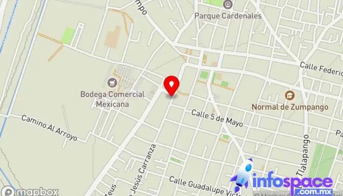 mapa de Terminal autobuses mexico zumpango sa de cv Servicio de transporte en Zumpango de Ocampo