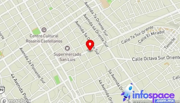 mapa de Terminal Autotransportes Las Margaritas Comitan Servicio de taxis en Comitán de Domínguez