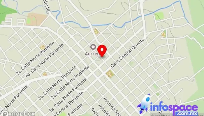 mapa de Terminal Autotransportes Margaritas Comitan Servicio de taxis en Centro