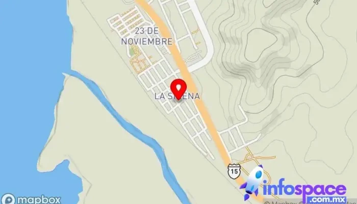 mapa de Terminal camión ruta Urías Sábalo Parada para camiones en Mazatlán