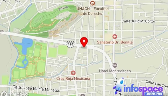 mapa de Terminal Camionetas Comitan Servicio de transporte en San Cristóbal de las Casas