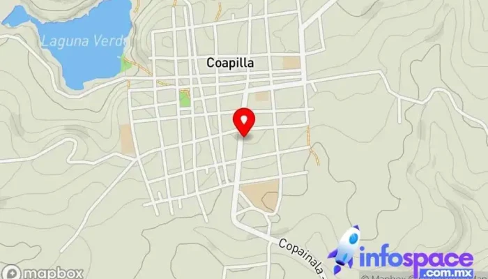 mapa de Terminal Coapilla-Copainala Servicio de transporte en Coapilla