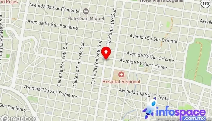 mapa de Terminal colectivos suchiapa Servicio de transporte en Tuxtla Gutiérrez