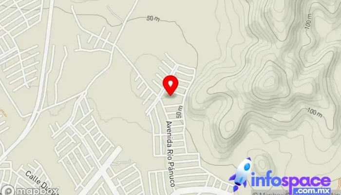 mapa de Terminal Colinas del real Oficinas de empresa en Mazatlán