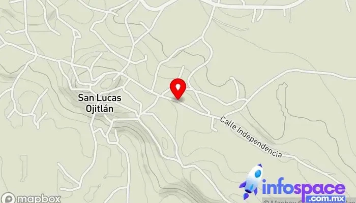 mapa de Terminal de Autobuses AU Servicio de transporte en San Lucas Ojitlán