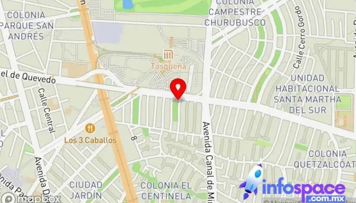 mapa de Terminal de Autobuses del Sur Bus stop en Ciudad de México