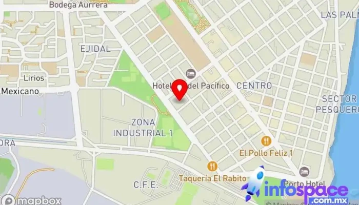 mapa de Terminal de autobuses Estrella de Oro Servicio de transporte en Cdad. Lázaro Cárdenas