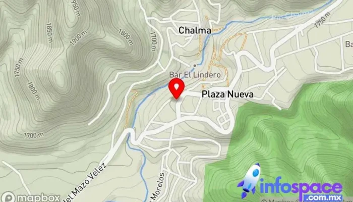 mapa de Terminal de Autobuses Grupo Flecha Roja Agencia de excursiones en autobús en Chalma