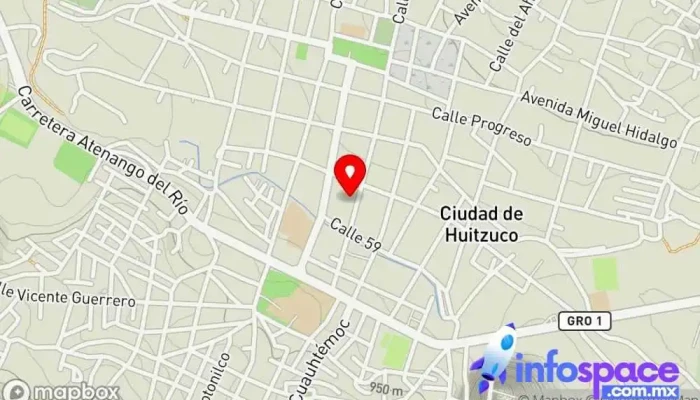mapa de Terminal de autobuses Huitzuco Empresa de autobuses en Cdad. de Huitzuco