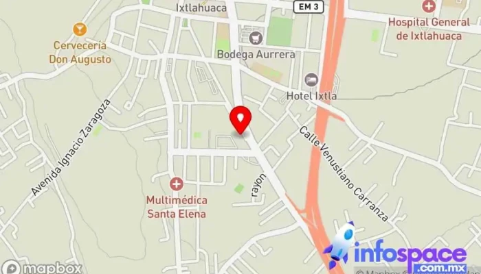 mapa de Terminal de Autobuses Ixtlahuaca Estación de autobuses en Ixtlahuaca de Rayón