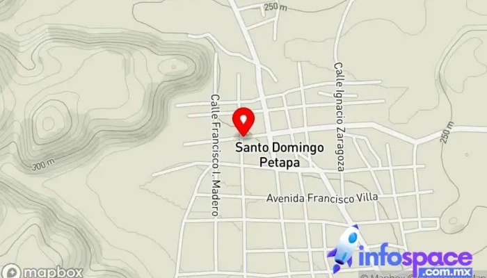 mapa de Terminal de autobuses Servicio de transporte en Santo Domingo Petapa