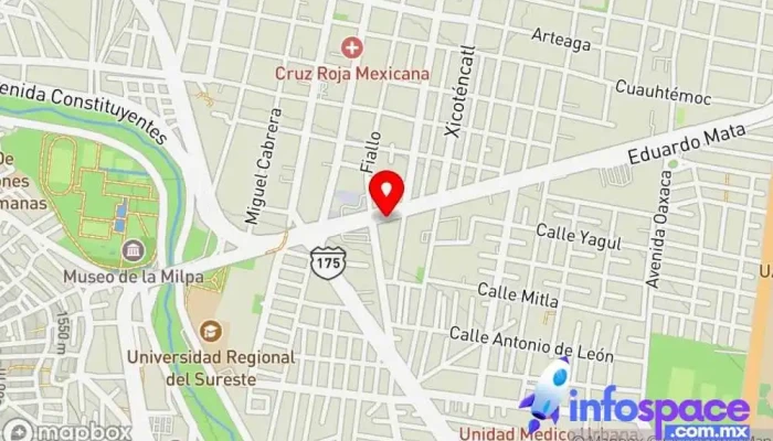 mapa de Terminal de Autobuses Oaxaca Rosa Agencia expendedora de billetes de autobús en Centro